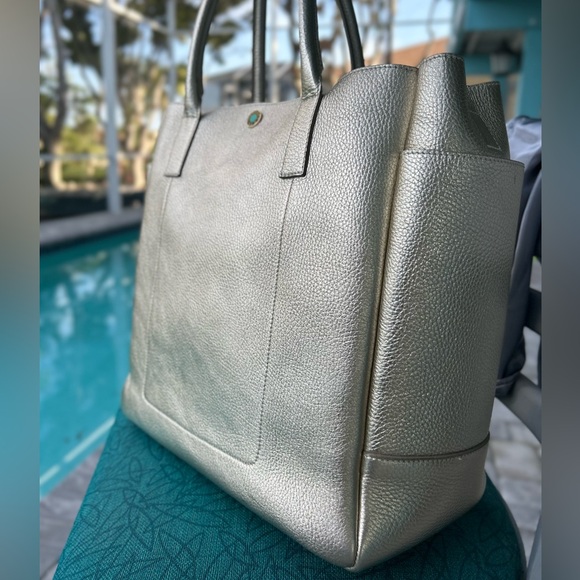 Authentic TIFFANY & Co Large Leather Tote Bag - Picture 1 of 12